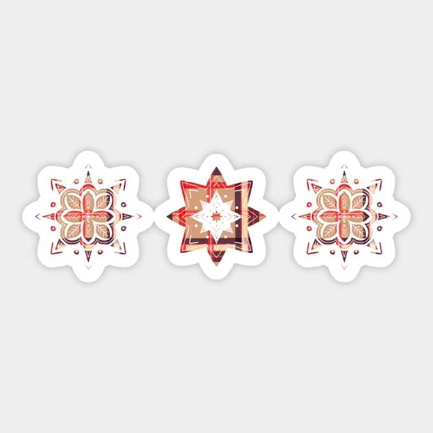 Red plaid stars Sticker by Home Cyn Home 